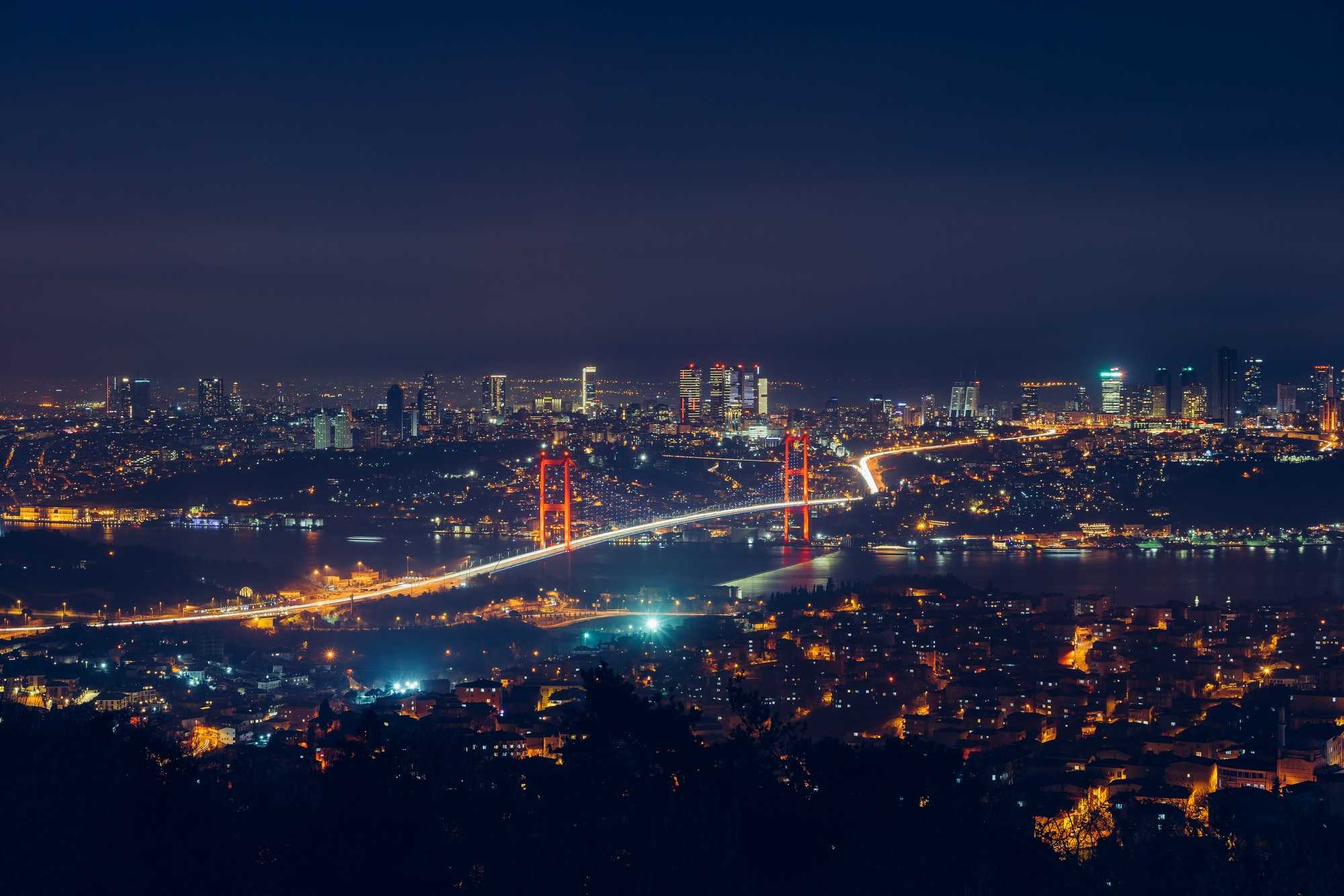 Istanbul, Turkey at night